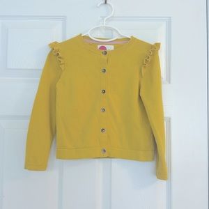Mini Boden yellow cotton cardigan